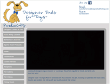 Tablet Screenshot of designerdudsfordogs.com